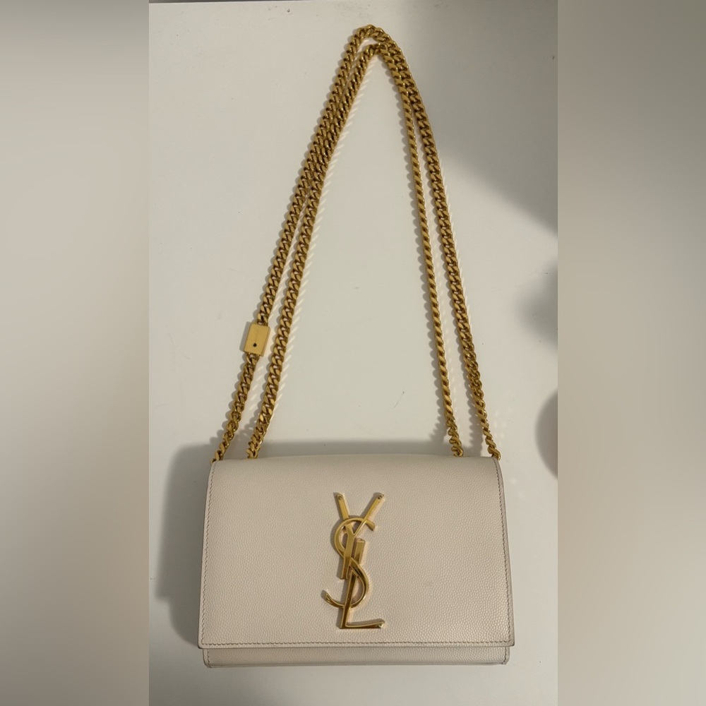 SAINT LAURENT KATE SMALL IN GRAIN DE POUDRE EMBOSSED LEATHER - Picture 2 of 11